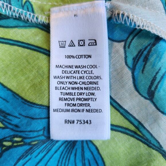 NWT haute hippie Style Cotton Maxi Dress Pockets Spaghetti Strap Blue Green M - Picture 8 of 8